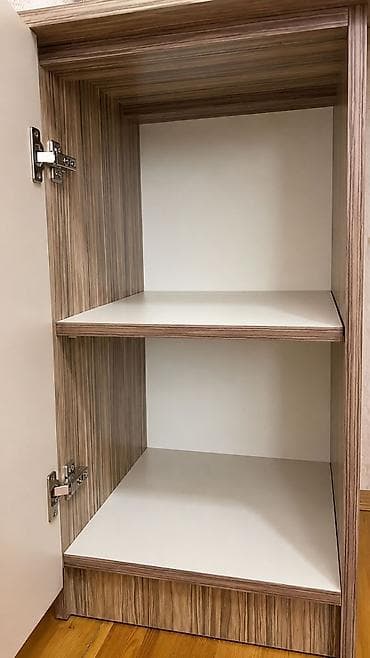 Ev və bağ: Künc modullu iş masası və üst dolab dəsti - Material: laminat/LDSP — 2