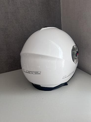 m50 matoru: LS2 motosiklet dəbilqəsi – ağ rəng - Tip: Tam üzlü (full-face) — 3