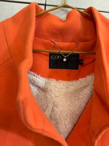 qadınlar üçün təbii dublyonkalar: Palto, L, rəng - Narıncı — 3