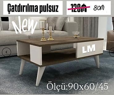 Düz masa, Açılmayan, Təkərsiz, Sadə laminat, Zəmanətsiz, Pulsuz quraşdırılma