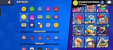 Brawl Stars hesabı – yüksək səviyyəli profil - Kupa yolu: 70,093 - — 7