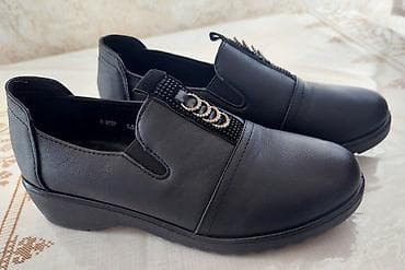 dovşan formalı ev ayaqqabıları: Ölçü: 38, rəng - Qara, Yeni — 3