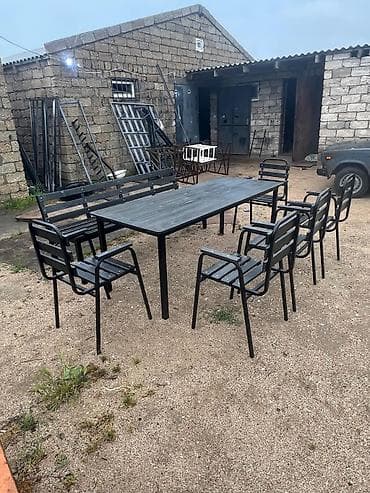 komputer masasi: Masa ve oturacaqlar Bağ evləri,kafelər, restoranlar üçün hər növ — 1