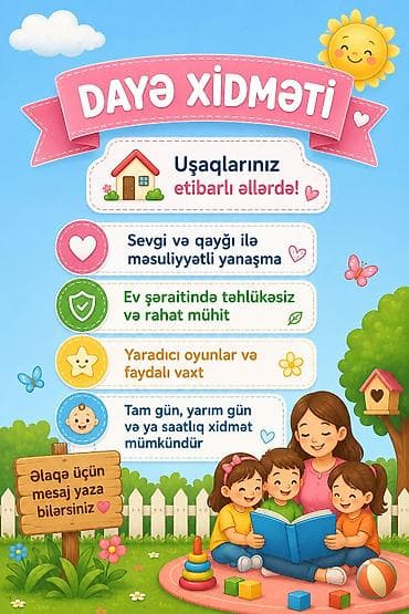 sumqayitda xeste baxicisi: Dayə xidməti Uşaqlarınız etibarlı əllərdə! - Sevgi və qayğı ilə — 1