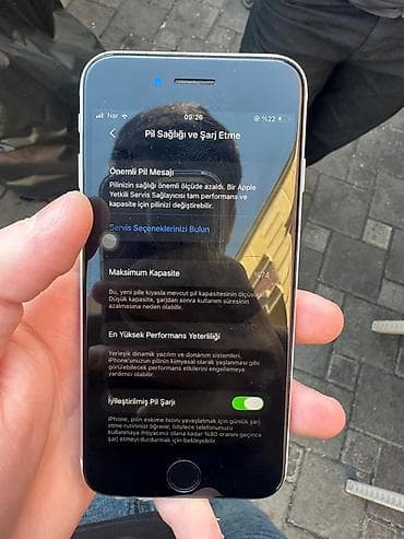 fake ipone: IPhone SE 2020, 64 GB, Ağ, Simsiz şarj — 8