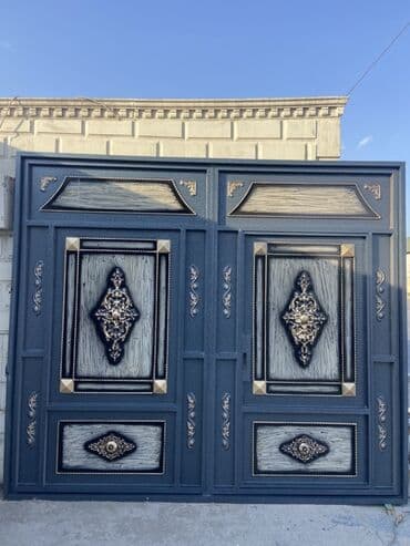 işləmiş dərvazalar: Yeni Dəmir Həyət darvazası, 3 m, Mexaniki, Qapı ilə, rəng - Qara, Kredit var, Ödənişli quraşdırma, Ünvandan götürmə, Ödənişli çatdırılma, Rayonlara çatdırılma — 22