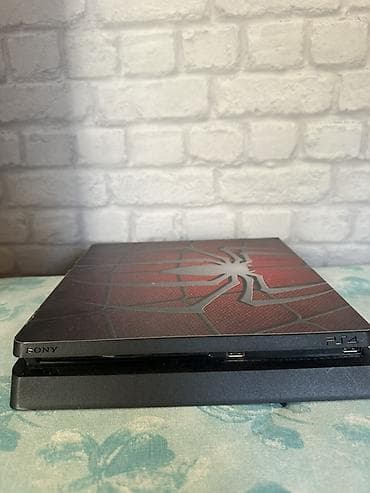 hdmi to vga converter: Məhsul: PlayStation 4 (PS4) Slim – Spider‑Man temalı üst — 2