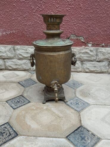 самовар на дровах: İşlənmiş Od Samovar, 8 l, Ünvandan götürmə — 1