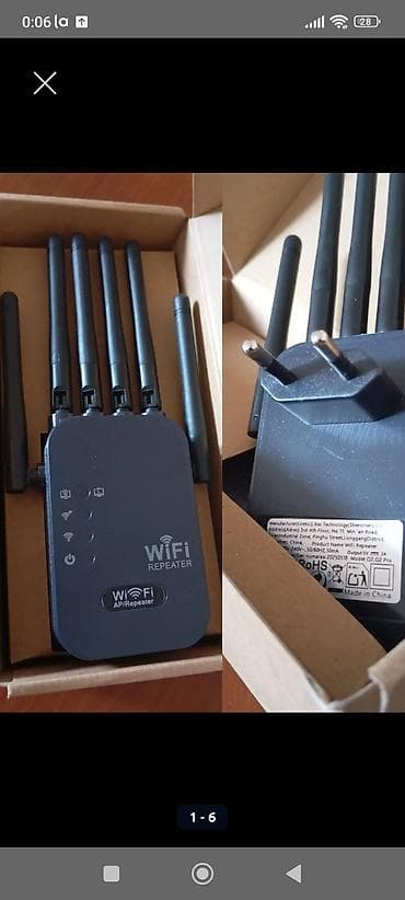 Modemlər və şəbəkə avadanlıqları: Wi‑Fi AP/Repeater – simsiz siqnal gücləndirici və giriş nöqtəsi — 2