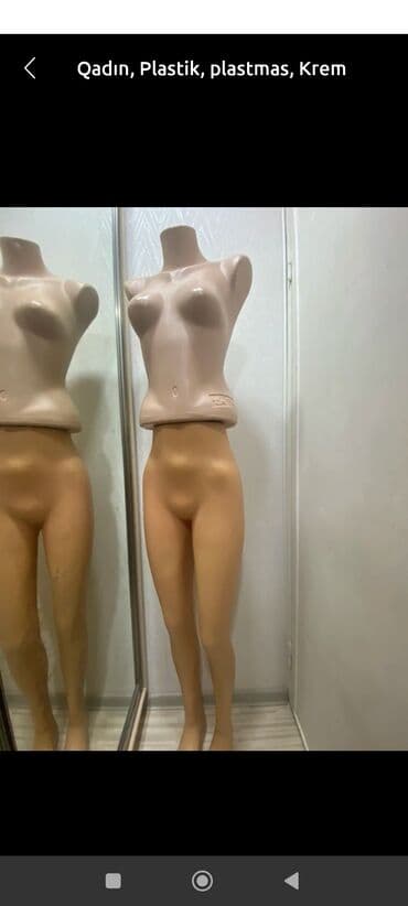 маникен: Qadın, Plastik, plastmas, Krem — 1