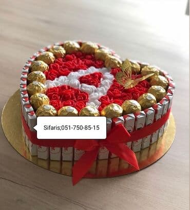 qadın üçün hədiyyə: Bas herflerle hazirlanan kinder xoncalar sifarisle — 3