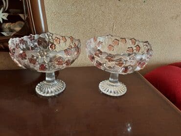 şef qaplarl: Məhsul: Alman istehsalı orijinal şüşə vazalar (2 ədəd) - Brend/işarə — 1