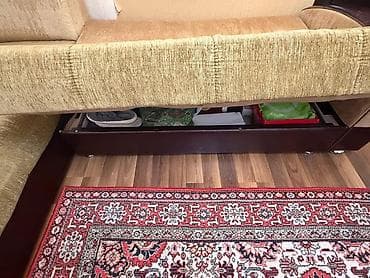 sultan divan: Künc divan – L formalı, bej rəngli yumşaq parça üzlü Xüsusiyyətlər: - — 8