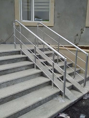 pilləkən daşları: Paslanmayan poladdan məhəccər və pandus üçün qoruyucu tutacaqlar - — 1