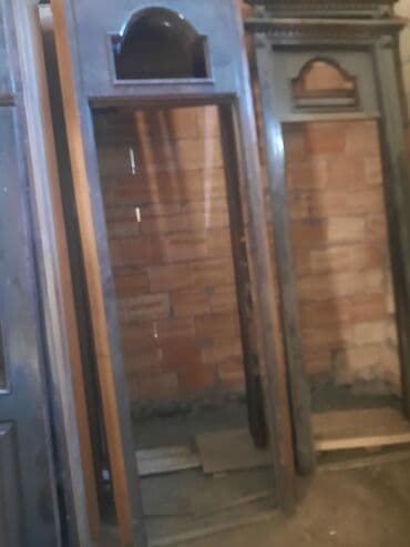 plasik qapı: Yataq otağı üçün İşlənmiş Otaq qapısı 90x240 sm Çərçivə ilə, Zəmanətli, Ünvandan götürmə — 2