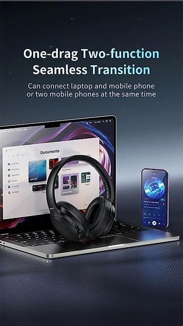mikro qulaq: Recci Baron Series Wireless Headset – qulaqüstü Bluetooth qulaqlıq - — 4