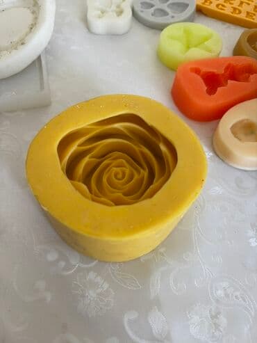 tort bişirmək üçün qablar: Şirniyyət qəlibləri, rəng - Sarı, Silikon — 1