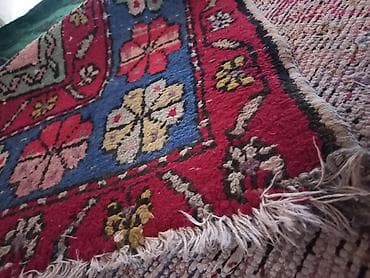 antik xalca: Əl toxuması xalça - Naxış: mərkəzdə böyük gül-mədalyon kompozisiyası — 5