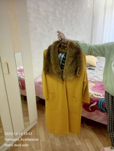koja kurtkalar qadin: Palto, rəng - Sarı — 7