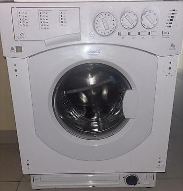 islenmis video kart satisi: Paltaryuyan maşın Hotpoint Ariston, 7 kq, İşlənmiş, Avtomat, Qurutma var, Ünvandan götürmə — 1