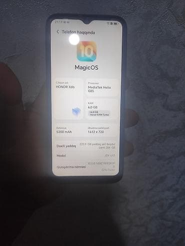 Honor X6b, 256 GB, rəng - Qara — 2