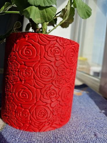 3d qelem: 3D printerdə çap olunmuş yeni dekorativ dibçək. ​İstənilən rəngdə və — 3