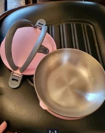 salat qabı: Rəng - Çəhrayı, Yəmək üçün termos, Paslanmayan polad — 2