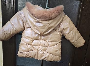 Koftalar, sviterlər: Uşaq qışı üçün isti gödəkcə - Rəng: açıq pudra/şampan - Model: şişmə — 2