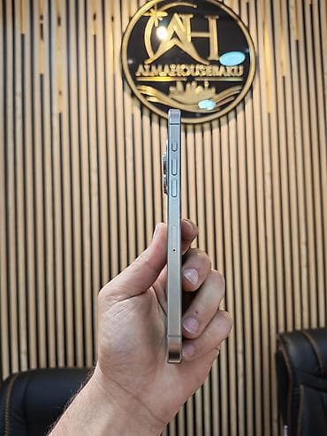 iphone 14 pro kredit: IPhone 15 Pro Max, 256 GB, Natural Titanium, Zəmanət, Simsiz şarj, Face ID — 4