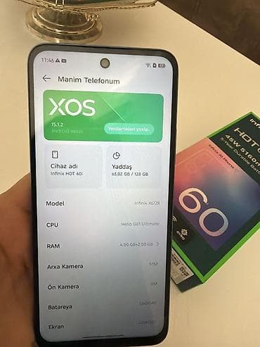 Infinix HOT 50i, 128 GB, rəng - Göy, Sensor — 5