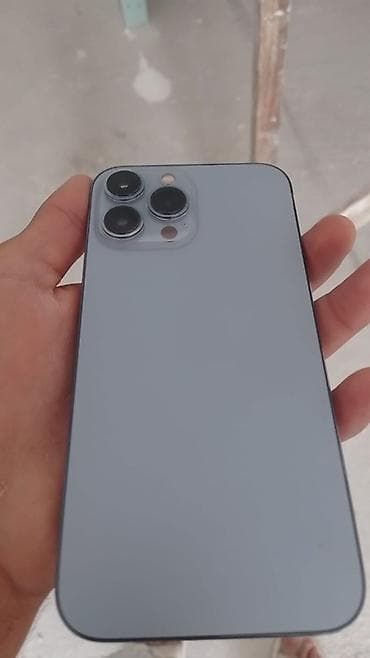 iphone 13 sade ikinci el: IPhone 13 Pro Max, Göy, Qırıq — 2