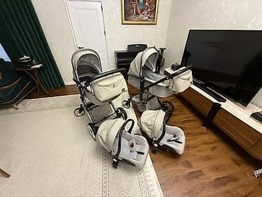 Коляски для двойни: Коляска для двойни, Kidilo, Б/у, Возраст: <1 месяца — 3