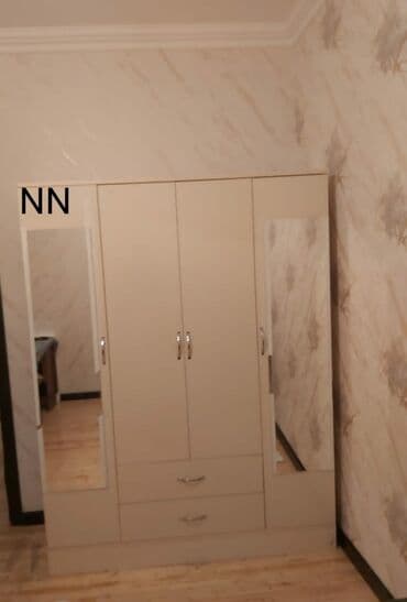 шкаф в зал: Düz dolab, Dəhliz üçün, Yataq otağı üçün, Şifonyer, Açılan, Korpuslu, 4 qapılı — 1