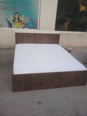 işləmiş taxt: Б/у, Двуспальная кровать, Без подьемного механизма, С матрасом — 2