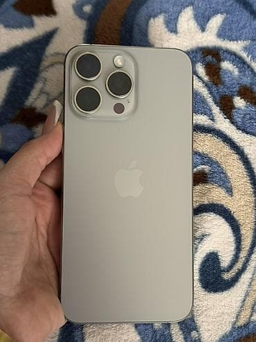 IPhone 15 Pro Max, 1 ТБ, Серебристый, Face ID at lalafo.az IPhone 15 Pro Max, 1 ТБ, Серебристый, Face ID