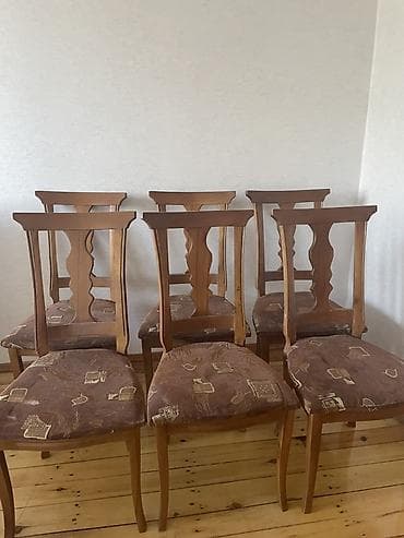 salon stulları: Qonaq otağı üçün, İşlənmiş, Qatlanmayan, Stul — 1