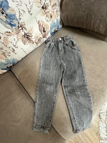 Rəng - Boz, Cins şalvar, Zara Kids, Qız üçün, 3 - 4 yaş