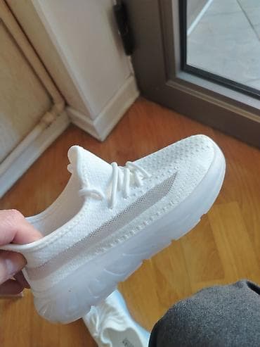 Аксессуары: Ağ rəngli uniseks idman ayaqqabısı - Model: Fashion (made in China) - — 2