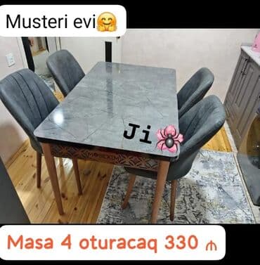 Mətbəx üçün, Yeni, 4 stul lalafo.az -da Mətbəx üçün, Yeni, 4 stul