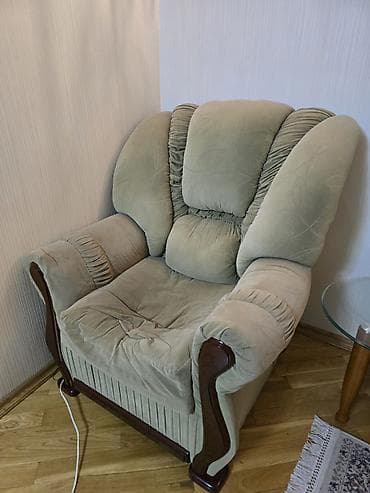 sultan divani: İşlənmiş, Kreslo, Parça, Kredit yoxdur, Çatdırılma yoxdur — 6
