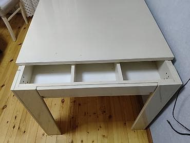yemek termoslari: Qonaq masası, İşlənmiş, Açılmayan, MDF, Dördbucaq masa — 3