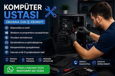 qapi evi: Kompüter ustası — ünvana gəliş xidməti Kompüter və noutbuklarla bağlı — 1