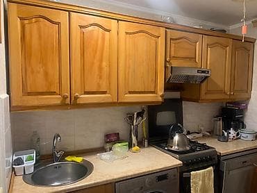 Mətbəx üçün yuxarı asma dolab dəsti - Material: ağac (təbii ağac