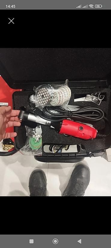 Daş cilalama və kəsmə üçün elektrikli açılı maşın dəsti Məhsul