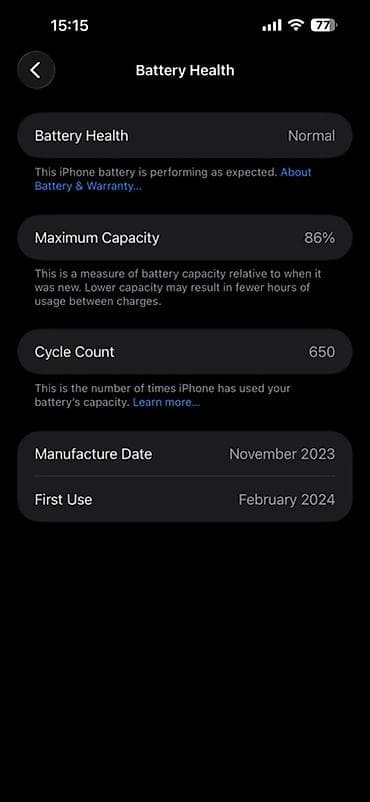 telefon satıram: IPhone 15 Pro Max, 256 GB, Natural Titanium, Face ID, Simsiz şarj — 2