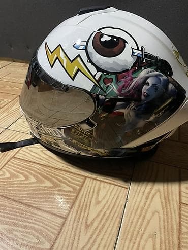 motor bike: Motoyürüş üçün tam üzlü kaska - Model: NK (üzərində loqo var) - Tip — 2