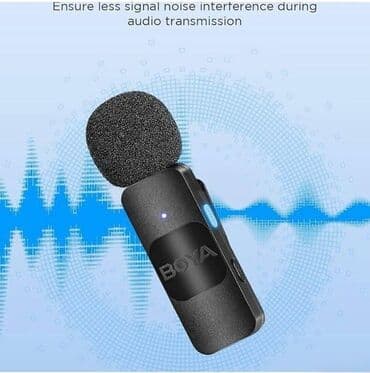 беспроводной микрофон для караоке: Yaxa mikrofonu "BY-V10". BY-V10 Original Boya brendindən Telefon üçün — 4
