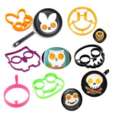 silikon formalar: Yumurta bişirmə fiqurları - silikon qab, omlet Uşaqlar üçün yumurta — 1