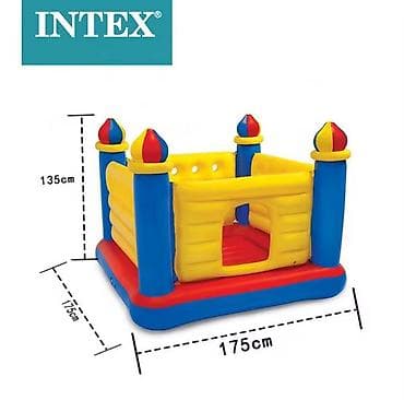 Intex şişmə “Bouncy Castle” uşaq oyun evi - Ölçülər: 175 x 175 x 135