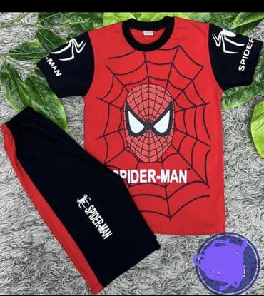 spiderman geyimi: Uşaq dəsti, Oğlan üçün, 9 - 10 yaş — 2